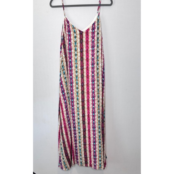 Savanna Jane Boho‎ Maxi Dress Size M Multicolor Sleeveless Casual Sundress - Picture 8 of 11